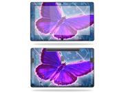 Mightyskins Protective Vinyl Skin Decal Cover for Samsung Series 7 Slate 11.6 Inch Tablet wrap sticker skins Violet Butterfly
