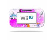 Mightyskins Protective Vinyl Skin Decal Cover for Nintendo Wii U GamePad Controller wrap sticker skins Pink Butterfly