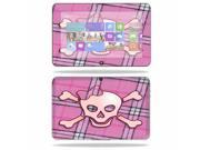 Mightyskins Protective Skin Decal Cover for Dell XPS 10 Tablet 10.1 screen wrap sticker skins Pink Bow Skull