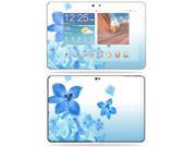Mightyskins Protective Vinyl Skin Decal Cover for Samsung Galaxy Tab 10.1 Tablet 10 wrap sticker skins Blue Flowers