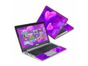 Mightyskins Protective Skin Decal Cover for Asus VivoBook S400CA Laptop 14.1 screen wrap sticker skins Purple Heart