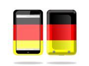 Mightyskins Protective Skin Decal Cover for Barnes Noble Nook HD 7 inch Tablet wrap sticker skins German Flag