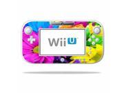 Mightyskins Protective Vinyl Skin Decal Cover for Nintendo Wii U GamePad Controller wrap sticker skins Colorful Flowers