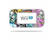 Mightyskins Protective Vinyl Skin Decal Cover for Nintendo Wii U GamePad Controller wrap sticker skins Graffiti Wild Styles