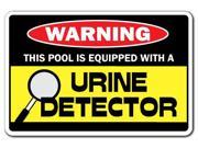URINE DETECTOR Warning Sign funny pee in pool signs