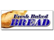 36 FRESH BAKED BREAD DECAL sticker bakery shop stand