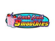 FRESH FRUIT SMOOTHIES Concession Decal drink sign stand