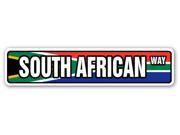 SOUTH AFRICAN FLAG Street Sign african national nation pride country gift