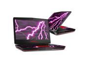 Mightyskins Protective Skin Decal Cover for Alienware 17 Gaming Laptop wrap sticker skins Purple Lightning