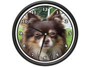 LONG HAIR CHIHUAHUA Wall Clock dog doggie pet breed gift