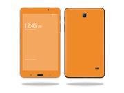 Mightyskins Protective Vinyl Skin Decal Cover for Samsung Galaxy Tab 4 7 Tablet T230 skins wrap sticker skins Glossy Orange