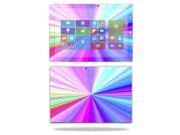 Mightyskins Protective Vinyl Skin Decal Cover for Microsoft Surface Pro 3 Tablet skins wrap sticker skins Rainbow Zoom