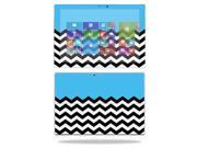 Mightyskins Protective Vinyl Skin Decal Cover for Microsoft Surface Pro 3 Tablet skins wrap sticker skins Baby Blue Chevron