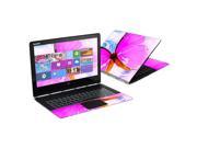 Mightyskins Protective Vinyl Skin Decal Cover for Lenovo Yoga 3 Pro Cover wrap sticker skins Pink Butterfly