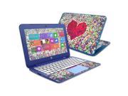 Mightyskins Protective Vinyl Skin Decal Cover for HP Stream 11 Laptop Cover wrap sticker skins Stained Heart