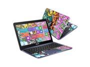 Mightyskins Protective Vinyl Skin Decal Cover for ASUS X205TA 11.6 Cover wrap sticker skins Graffiti Wild Styles