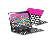 Mightyskins Protective Vinyl Skin Decal Cover for Lenovo Yoga 11.6 1st gen Laptop Cover wrap sticker skins Hot Pink Chevron
