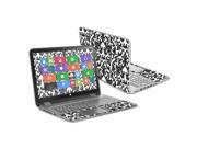 MightySkins Protective Vinyl Skin Decal for HP Pavilion X360 13.3 Touch Laptop cover wrap sticker skins Black Damask