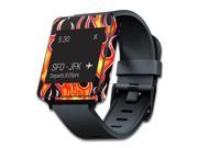 MightySkins Protective Vinyl Skin Decal for LG G Smart Watch W100 cover wrap sticker skins Hot Flames