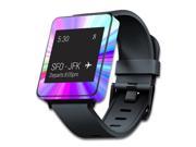 MightySkins Protective Vinyl Skin Decal for LG G Smart Watch W100 cover wrap sticker skins Rainbow Zoom
