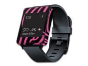 MightySkins Protective Vinyl Skin Decal for LG G Smart Watch W100 cover wrap sticker skins Zebra Pink