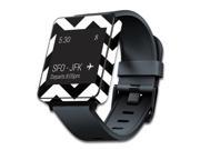 MightySkins Protective Vinyl Skin Decal for LG G Smart Watch W100 cover wrap sticker skins Black Chevron