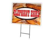 ELEPHANT EARS 12 x16 Yard Sign Stake outdoor plastic coroplast window