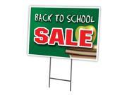 BACK TO SCHOOL SALE 18 x24 Yard Sign Stake outdoor plastic window