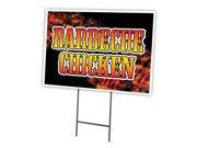 BARBECUE CHICKEN 18 x24 Yard Sign Stake outdoor plastic coroplast window