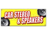 CAR STEREO SPEAKERS BANNER SIGN mp3 installation service amplifers