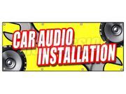 36 x96 CAR AUDIO INSTALLATION BANNER SIGN stereo speakers repair amps auto