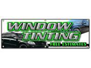 72 WINDOW TINTING FREE ESTIMATES BANNER SIGN tint automotive installation