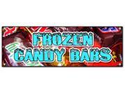 72 FROZEN CANDY BARS BANNER SIGN snickers 3 three musketeers reeses stick