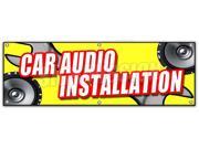 72 CAR AUDIO INSTALLATION BANNER SIGN stereo speakers repair amps auto