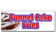 36 FUNNELS CAKE FRIES DECAL sticker hot warm crisp delicious sweet food
