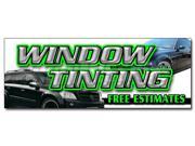 12 WINDOW TINTING FREE ESTIMATES DECAL sticker tint automotive installation