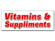 36 VITAMINS SUPPLEMENTS DECAL sticker leading brands nature healthy sale