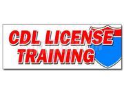 36 CDL LICENSE TRAINING DECAL sticker trucker truck driver trucking school