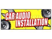 48 x120 CAR AUDIO INSTALLATION BANNER SIGN stereo speakers repair amps auto