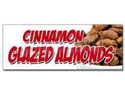 48 CINNAMON GLAZED ALMONDS DECAL sticker nut shop california fresh candy