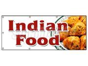 36 x96 INDIAN FOOD BANNER SIGN curries curry tandoori naan cuisine lassi vegan