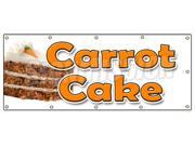 48 x120 CARROT CAKE BANNER SIGN carrots sweet cake cream cheese raisins icing
