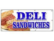 36 x96 DELI SANDWICHES BANNER SIGN delicatessen sub cornbeef pastrami roll