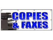 36 x96 COPIES FAXES BANNER SIGN office supplies po box copy fax ups usps