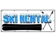 48 x120 SKI RENTAL BANNER SIGN snow water jet boats surfboards surf canoe kayak