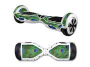 MightySkins Protective Vinyl Skin Decal for Hover Board Self Balancing Scooter mini 2 wheel x1 razor wrap cover sticker Peacock