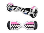 MightySkins Protective Vinyl Skin Decal for Hover Board Self Balancing Scooter mini 2 wheel x1 razor wrap cover sticker Pink Chevron