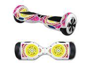 MightySkins Protective Vinyl Skin Decal for Hover Board Self Balancing Scooter mini 2 wheel x1 razor wrap cover sticker Pink Aztec