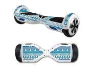 MightySkins Protective Vinyl Skin Decal for Hover Board Self Balancing Scooter mini 2 wheel x1 razor wrap cover sticker Blue Aztec