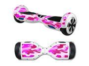 MightySkins Protective Vinyl Skin Decal for Hover Board Self Balancing Scooter mini 2 wheel x1 razor wrap cover sticker Pink Camo